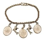 Quartz Bracelet 10 Chain Sterling Silver Shiva Lingam Dolphin Crystal Healing