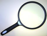 5 1/2" MAGNIFIER optical tool - MAP & NEWSPAPER - w/ergonomic cushion grip handle