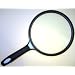 5 1/2" MAGNIFIER optical tool - MAP & NEWSPAPER - w/ergonomic cushion grip handle