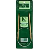 Clover Takumi Bamboo Circular 24-Inch Knitting Needles, Size 8