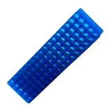 Bio Plas 0070 Fluorescent Blue Polypropylene 1.5mL and 2.0mL Microcentrifuge Tube Rack, 9