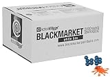 Black Market White Box Paintballs - 2000 Rounds - Blue Shell / Orange Fill