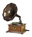Antique RCA Victor Phonograph Gramophone Replica - Large Dark Aged Bronze Horn