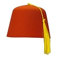 Red Felt Fez Hat