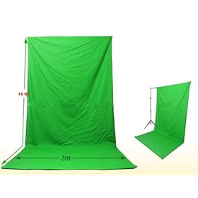 Cowboystudio Photography Seamless Chormakey Green 9 x 15 ft Muslin Backdrop