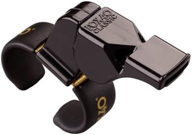 Fox 40 Black Fingergrip Coach or Referee Whistle