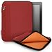 CaseCrown Protective Faux Suede Zip Sleeve Case (Red) compatible with the new iPad 3 / iPad 2 / iPad & other tablets