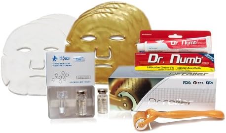 Dr. Roller 3-line, 0.5mm Derma Roller Rolling System - #1 on the Market Used for Fine Lines & Shallow Wrinkles; Light Pigmentation Spots; General Anti-aging