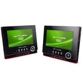 Muse - M-762CV - Pack deux Lecteurs DVD portable - Ecran 7" - DVD - DivX - CD / mp3 - JPEG - USB - Noir