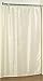 Carnation Home Fashions Extra Long Polyester Fabric Shower Curtain Liner, Ivory, 96