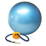 Balance Ball with Foot Pump and Training Guide: Burst-Resistant, 65 cm