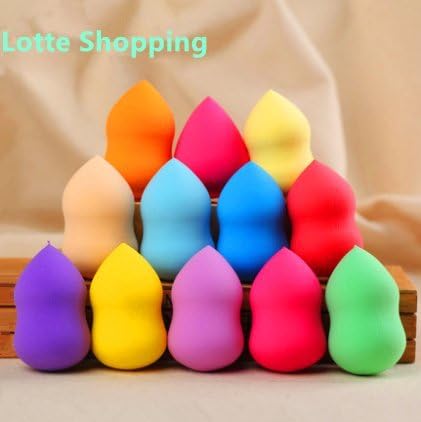 Lotte Shopping Cosmetic Bottle Gourd Sponge Flawless Smooth Pro Beauty Makeup Powder Puff (Random Color)