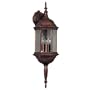 Kenroy Home 16267RST Custom Fit 5-In-1 3-Light Wall Lantern, Rust