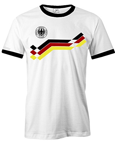DEUTSCHLAND RETRO 90 – EM 2016 – HERREN – T-SHIRT in Weiss Gr. M