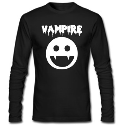 VAMPIRE KOSTÜM -Herren Langarm Longsleeve T-Shirt 