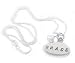Hand Stamped House of Ruth Grace Oval Inspirational Message Silver Necklace on 925 Sterling Silver Chain with Fresh Water Pearl Accent - Comes Gift Boxed