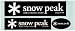スノーピーク(snow peak) スノーピークステッカー  NV007BK