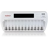Tenergy TN160 12-Bay AA/AAA NIMH/NICD LCD Smart Battery Charger
