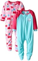 Gerber Baby and Little Girls' 2 Pack Blanket Sleepers