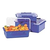 Oggi Snap 'N Seal 3 Piece Container Set, Blue