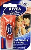 Nivea Lip Care Caregloss & Shine-RED, 0.35oz/10mL