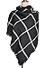 Women's Large Tartan Scarf Shawl Stole Plaid Checked Acrylic Cowl Orange