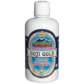 Dynamic Health Goji Gold- 100% Pure Organic Certified Goji Juice, 32-Ounce Bottle