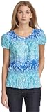 IZOD Women's Crinkle Ombre Peasant Top