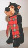STUFFED BLACK BEAR for Infants & Children Washable Plush
