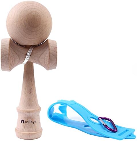 InFaye Kendama Catch Game With Carrying Holster - Natural