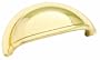 Amerock BP4235-B Metal Finishes Cup Pull Solid Brass Bright Brass, 3-Inch Center to Center