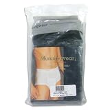 Munsingwear - Mens 2 Pack Full Rise Briefs, Black, Grey