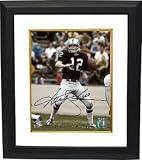 Ken Stabler Autographed/Hand Signed Oakland Raiders 8X10 Photo Custom Framed- Tri-Star Hologram
