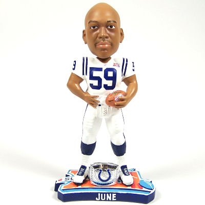 Buy INDIANAPOLIS COLTS CATO JUNE SBXLI BOBBLEHEAD BOBBLE by Forever Collectibles