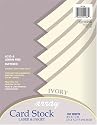 Pacon Array Card Stock, 65 lb, Letter, Ivory, 100 Sheets per Pack (101186)