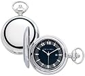 Colibri Racer2 Quartz Pocket Watch with Money Clip Stainless Steel Black Wood Box PWQ098725S