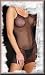 y2 Elegant n Unique - Sheer Slip Style Fishnet Mini Dress One Size and Queen Plus Size in Black Red or Purple