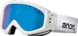 Anon Damen Skibrillen MAJESTIC PAINTED, white/blue solex lens, 233398