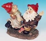 Mr + Mrs Dancing Garden Gnome Large Statue