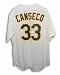 Autographed Jose Canseco Oakland A's White Majestic Jersey Inscribed 88 AL MVP
