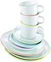 Arzberg Porzellan 2100/70657/3413 Cucina Colori Kaffeeservice 18-teilig verpackt im roten Arzberg-Geschenkkarton