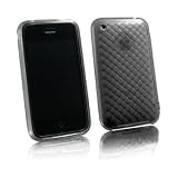 BLACK Apple iPhone 3G 3Gs Transparent Silicone Skin Case Cover (Many Colors Available)