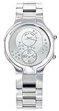 Philip Stein Modern Teslar Mens Steel Watch Floating Diamonds Silver & MOP dial 7-SCDMOP-SS