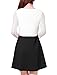 Allegra K Women's Contrast Color Mesh Panel Long Sleeves Dress S Black