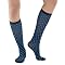 Xhilaration&reg; Socks 3Pk Knee Highs - Solid White/ Blue Gray, Aqua & White Stripes/ Navy With Small Turquoise Dots - One Size
