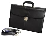Aktentasche Laptoptasche mit Schultergurt abschließbares Metallschloss.Kunstleder