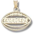San Diego "Chargers New Football 9/16" Charm/Pendant -14K/10K, Stainless Steel or Gold Plated