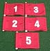 White Numbered Set (1-5) Red Jr. (8
