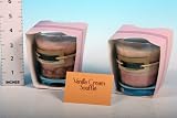 Temptations Layered Candle In Glass 10cm - Vanilla Cream Souffle (010238)