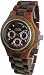 Tense Mens Wood Watch Sandalwood w/Green Hypoallergenic G4300SG